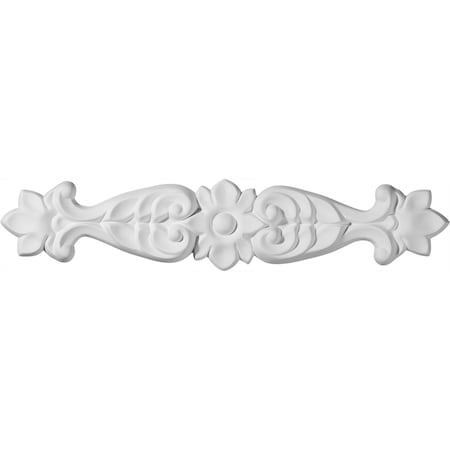 Ekena Millwork 13 3/4"W  x 3"H x  3/4"P Kent Flower Center Onlay ONL13X03X01KE